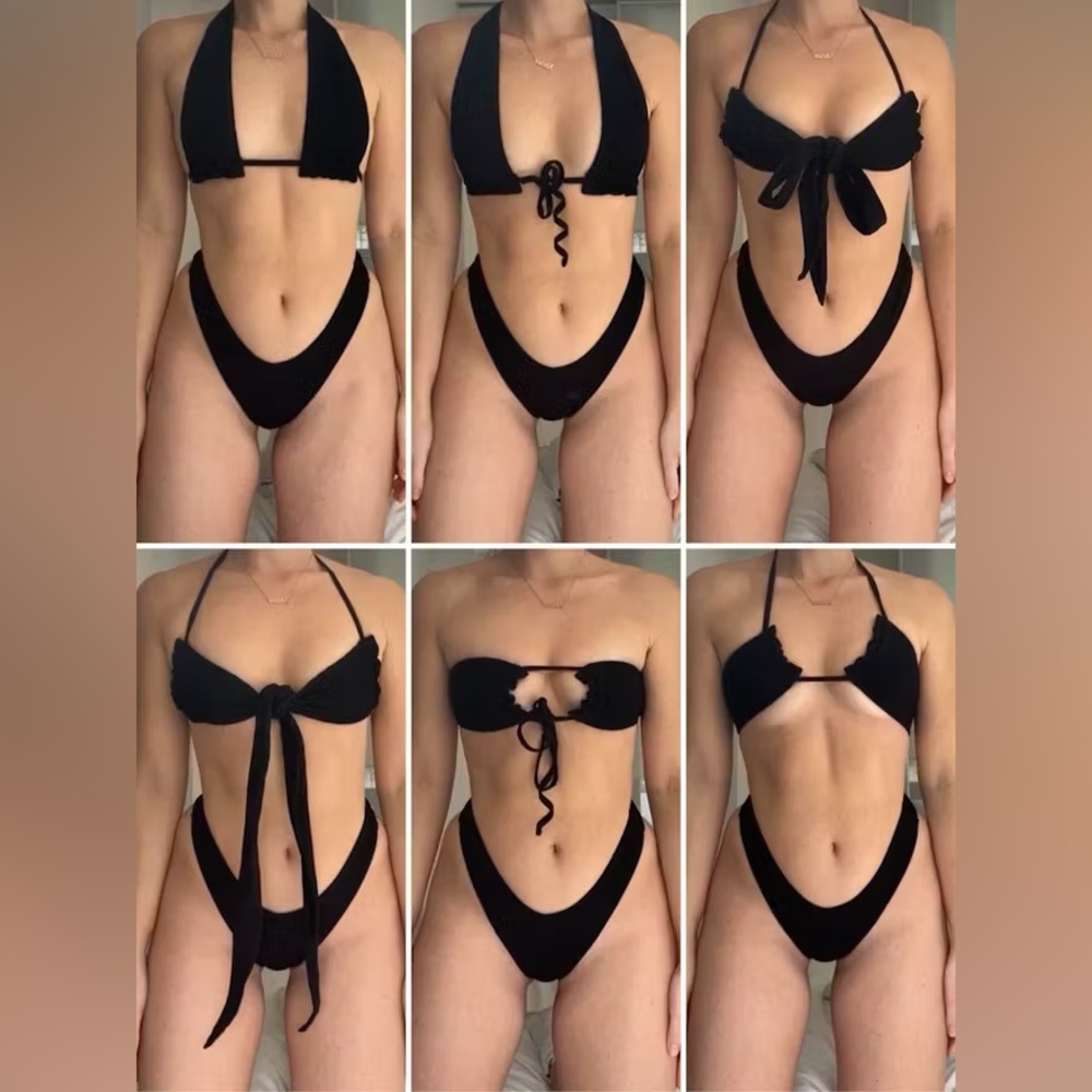 437 Stella Bikini Top - black
